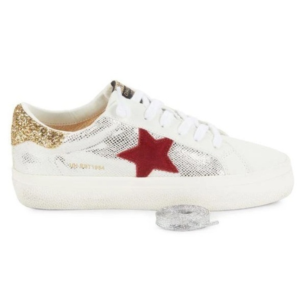 Vintage Havana White and Gold Women's Sneakers